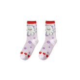 Gift Box Set Women Thermal Socks Little Monster Series Thick Warm Soft Cozy Socks